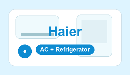 Haier AC and refrigerator service support