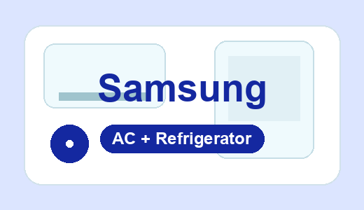 Samsung AC and refrigerator service support